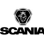 scania logo black and white
